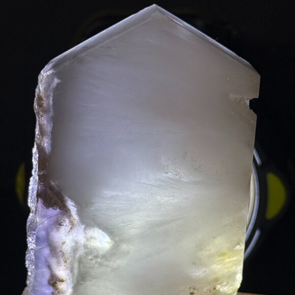 Fluorite Slab Pyrite Inclusions Feathered Display Stone Slice Natural Raw - C - Picture 4 of 16